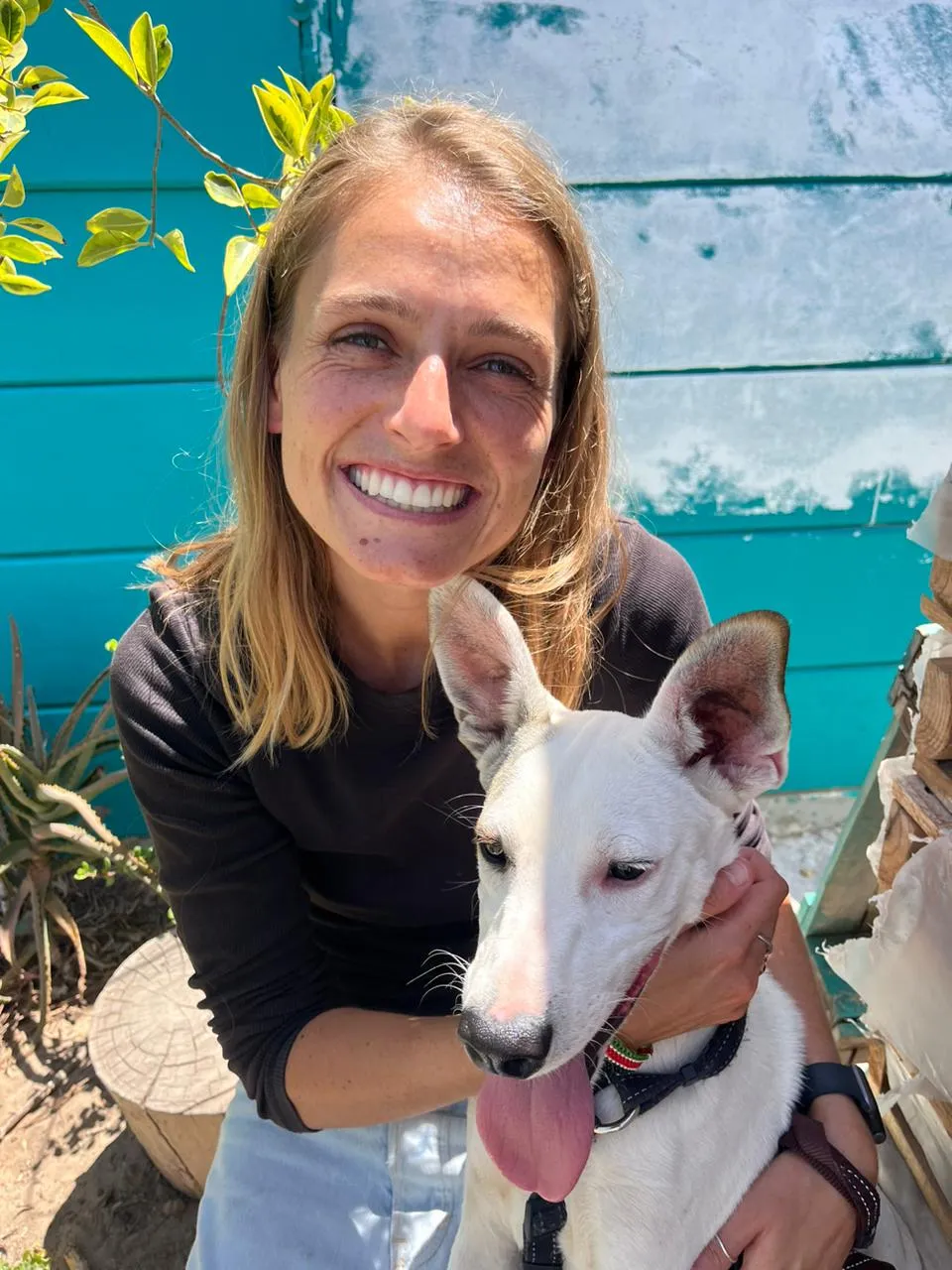 Jessica Wilson with her dog